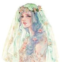 头像女生温柔水粉