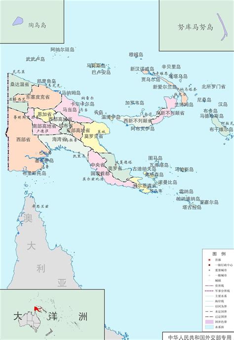 新几内亚岛地图图片
