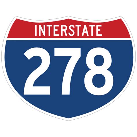 Interstate 278 Sign Sticker