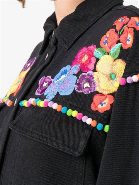 TWINSET floral-embroidered Shirt Jacket - Farfetch