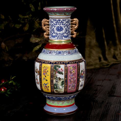 景德镇陶瓷名人花瓶三羊开泰工艺品摆件 - 雅道陶瓷网