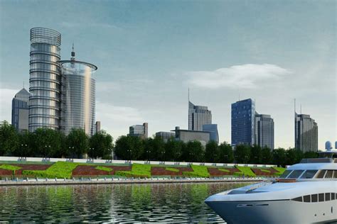 丽水规划3dmax 模型下载-光辉城市