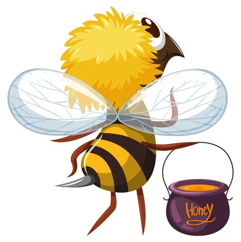 在花园里飞来飞去的蜜蜂插画图片下载-正版图片303686288-摄图网