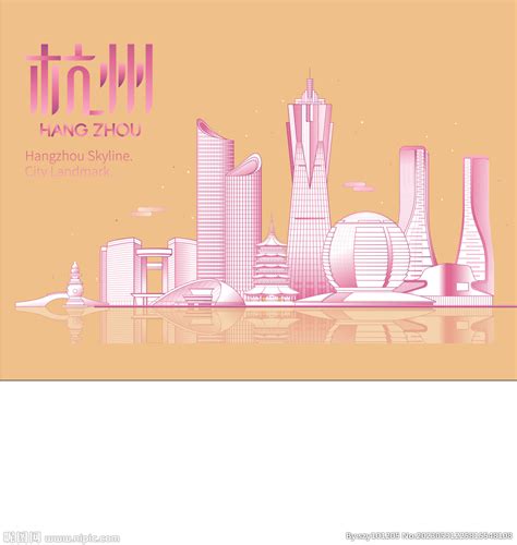 杭州地标 设计图__广告设计_广告设计_设计图库_昵图网nipic.com