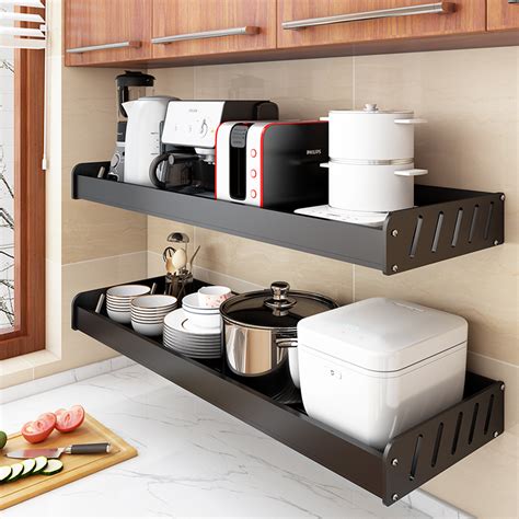 厨房多层置物架日式橱柜隔板分层整理架台面收纳铁艺调料架香料架-阿里巴巴
