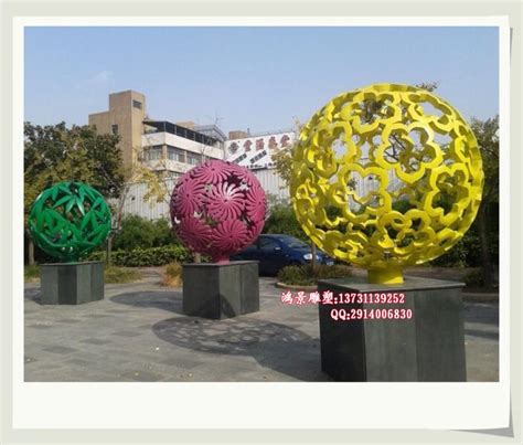 不锈钢镂空球圆球雕塑铁艺圆形发光球装饰售楼部公园广场景观摆件-阿里巴巴