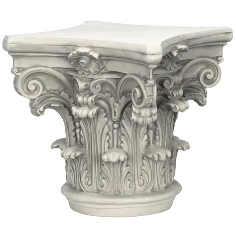 Design Toscano Corinthian Pillars Pedestal & Reviews | Wayfair