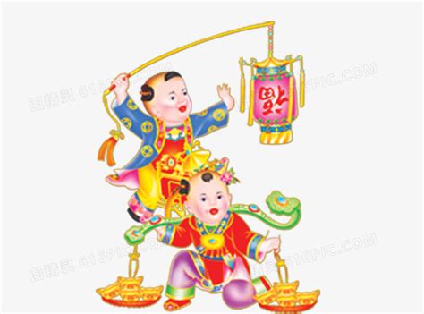 年画娃娃图片