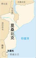 莫桑比克地图图片