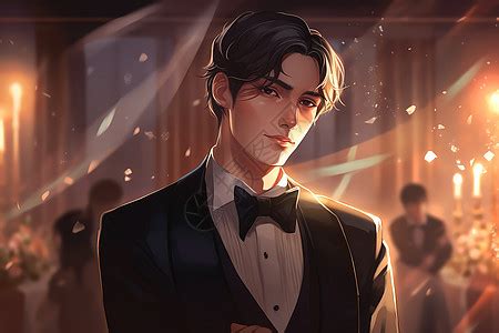 非主流西装男生头像