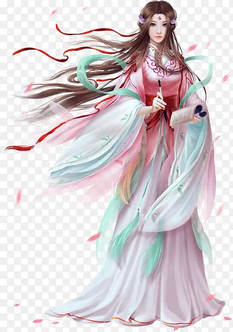 古风头像绿裙子女生图片