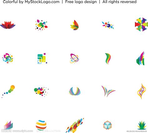 20款五彩缤纷的LOGO设计设计图__其他图标_标志图标_设计图库_昵图网nipic.com