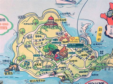 鼓浪屿手绘景点图片