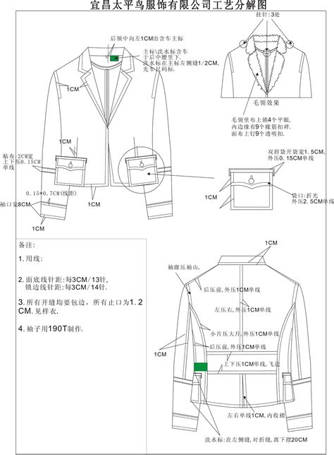 工艺单-男装设计-CFW服装设计