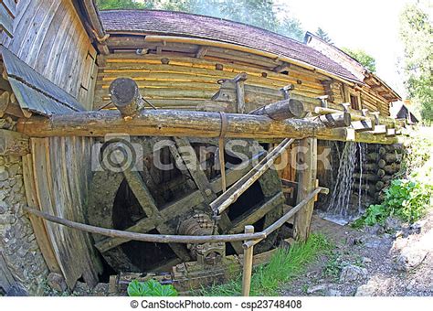 Water mill at kvacianska dolina - valley in region liptov, slova. Water ...