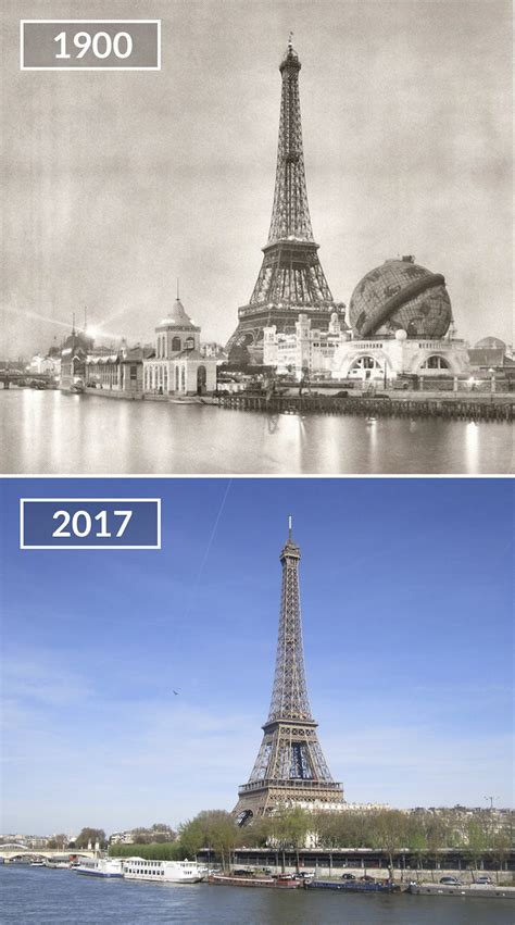 百年巴黎今非昔比 新老照片对比感叹光阴岁月
