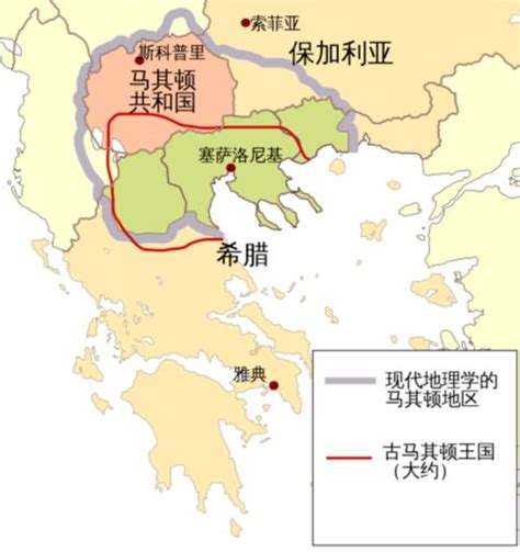 北马其顿地图位置,欧洲,希腊_大山谷图库