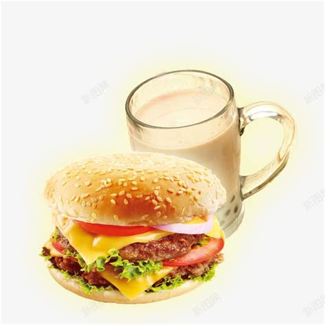 汉堡奶茶店宣传单png图片免费下载-素材7yiqgVkaP-新图网