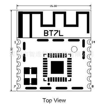 BT7L 涂鸦智能开发低功耗嵌入式蓝牙模组智能家居LED应用处理器-阿里巴巴