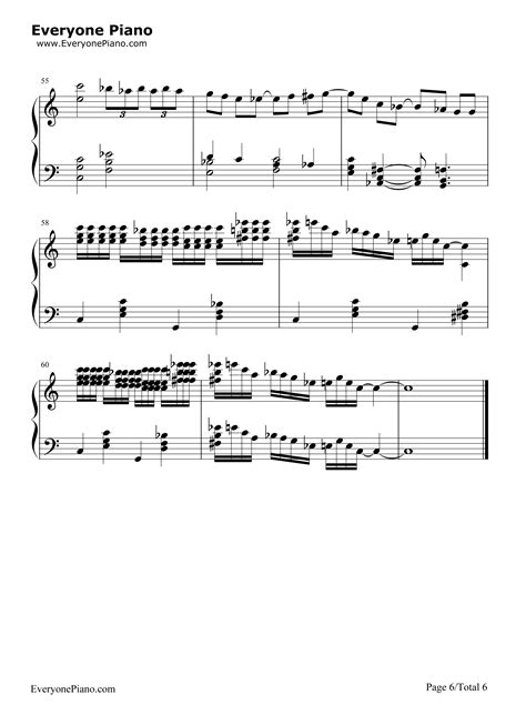 蓝色狂想曲-乔治·格什温五线谱预览6-钢琴谱文件（五线谱、双手简谱、数字谱、Midi、PDF）免费下载
