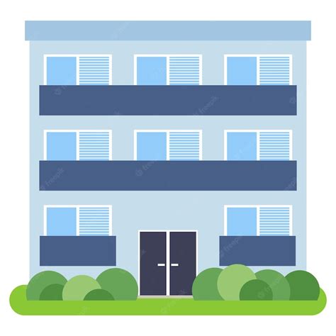 Premium Vector | Private house with a blue roof and blue walls on a ...