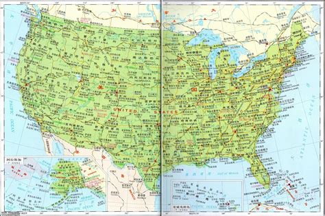 美国地图_美国地图中文版_美国地图全图