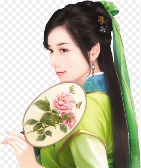 古风头像绿裙子女生可爱