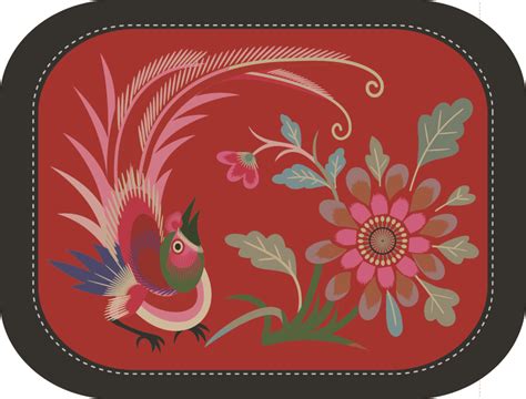 精美的鸟语花香系列刺绣图案- 国风网