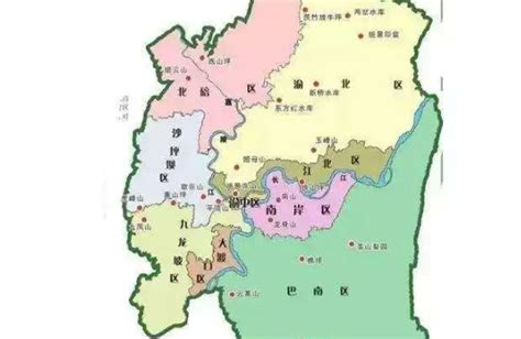 重庆市主城区标准地图_重庆主城区地图库_地图窝