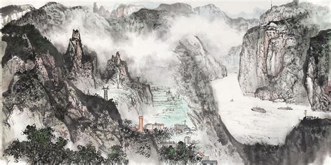 新中国70年祖国山水画新貌：美在河山 大气磅礴_书画_中国小康网