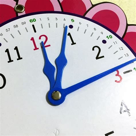 钟表模型时钟教具小学数学教具小学生认识时间二三针联动钟表教具-阿里巴巴