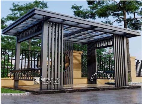 多层铝合金凉亭 多层铝合金凉亭价格-北京艺朗车棚厂家