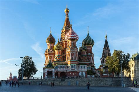 莫斯科著名旅游景点圣瓦西里大教堂高清图片下载-正版图片501079886-摄图网