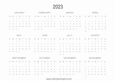 Calendar 20232 Royalty Free Vector Image - VectorStock