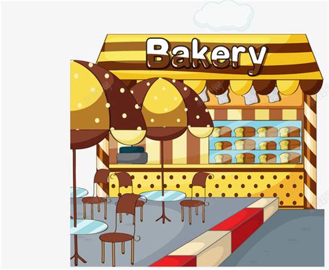 面包店卡通可爱插画免抠元素元素素材下载-正版素材401149205-摄图网