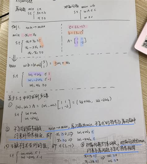 【最优化/线性规划】两道例题教你学会写对偶问题_最优化对偶问题例题-CSDN博客