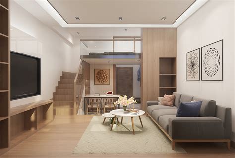 36㎡单身公寓|空间|家装设计|MIC视觉表现 - 原创作品 - 站酷 (ZCOOL)