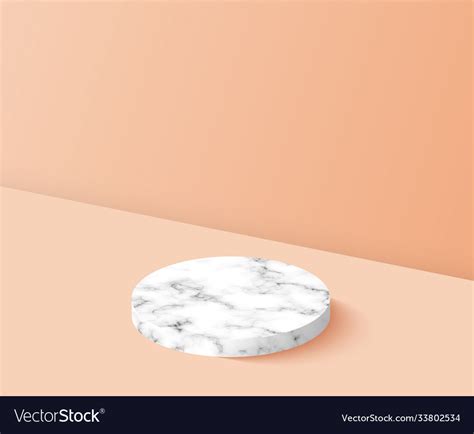 Poduim backdrop with empty cube box for cosmetic Vector Image