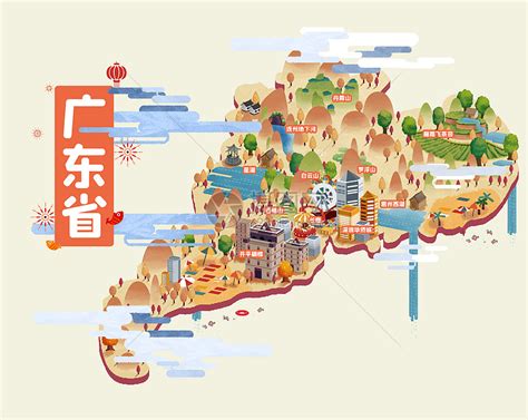 广东省旅游地图图片