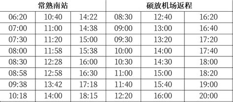 2019版苏州到浦东机场大巴时刻表,上海浦东机场大巴到苏州时刻表