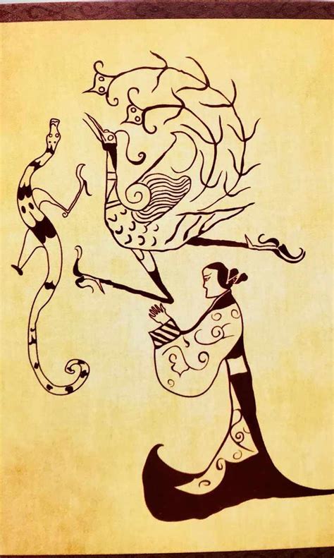 战国帛画:1-《人物御龙图》2-《人物龙凤图片