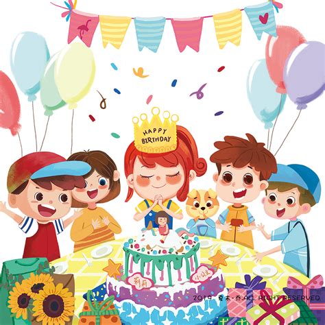 生日聚会上的孩子们高清图片下载-正版图片501485212-摄图网
