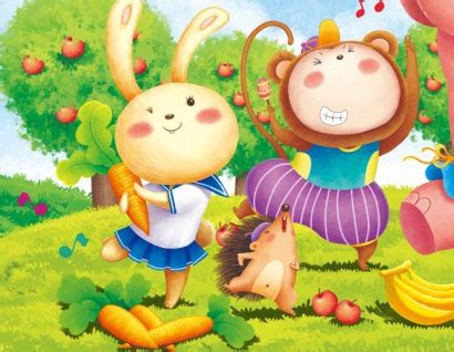 【小猴小兔摘桃子的故事】_小猴小兔摘桃子的童_全故事网