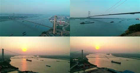 航拍润扬大桥：建造包揽多项国内第一，曾为中国第一大跨径悬索桥-搜狐大视野-搜狐新闻