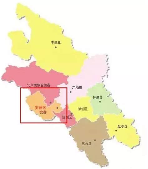 绵阳市标准地图 - 绵阳市地图 - 地理教师网