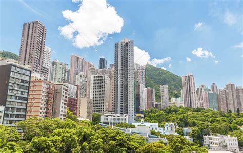 香港市中心高层住宅楼高清图片下载-正版图片504608884-摄图网