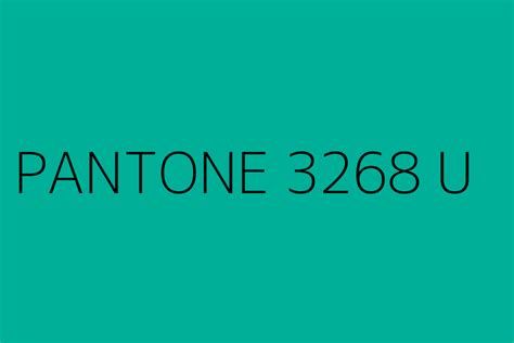 PANTONE 3268 U Color HEX code