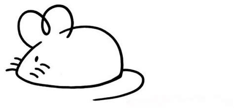 老鼠简笔画怎么画？2款可爱的小老鼠儿童卡通画画法教程(2)[ 图片/4P ] - 才艺君