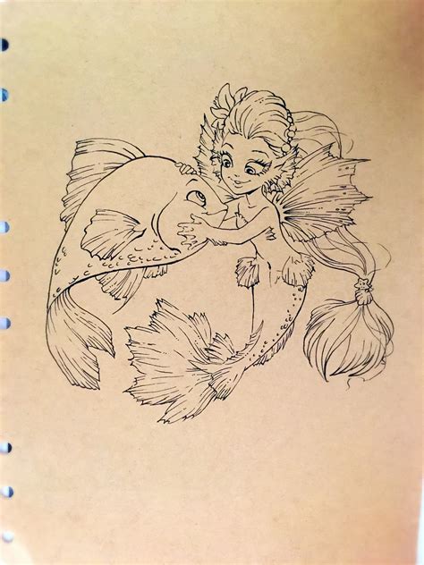 手绘美人鱼和奇妙仙子小叮当|插画|创作习作|_倒带 - 原创作品 - 站酷 (ZCOOL)