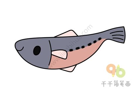海洋热带鱼简笔画_动物简笔画